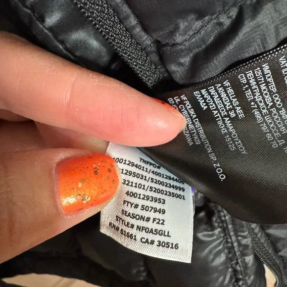 NORTH FACE 🌄 Men's Black Thermoball Puffer Jacket 🖤 (Size Medium) - Picture 8 of 17